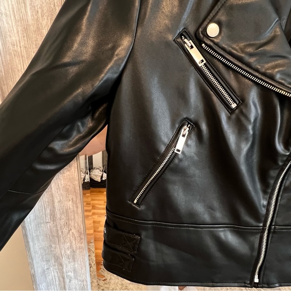 French Connection Leather Jacket - Picture 5 of 8